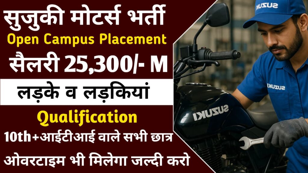 Suzuki Motor Gujarat Campus Placement 2025