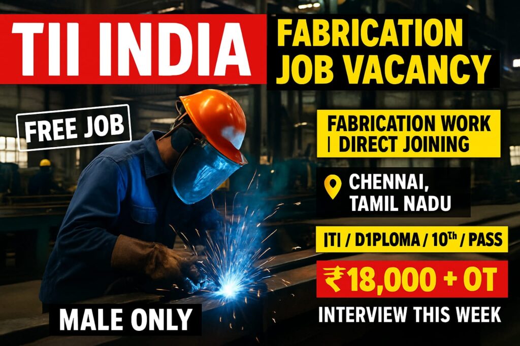 TII India Fabrication Job Vacancy 2025